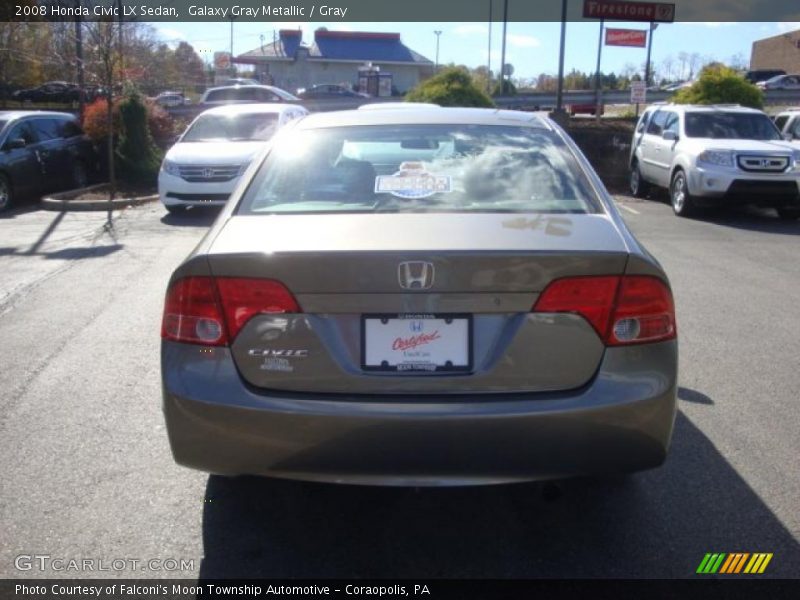 Galaxy Gray Metallic / Gray 2008 Honda Civic LX Sedan