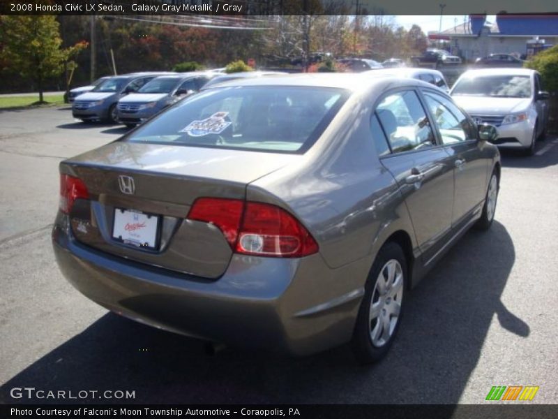 Galaxy Gray Metallic / Gray 2008 Honda Civic LX Sedan