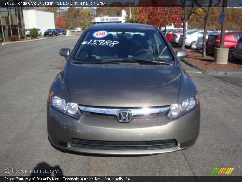 Galaxy Gray Metallic / Gray 2008 Honda Civic LX Sedan