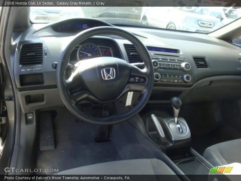 Galaxy Gray Metallic / Gray 2008 Honda Civic LX Sedan