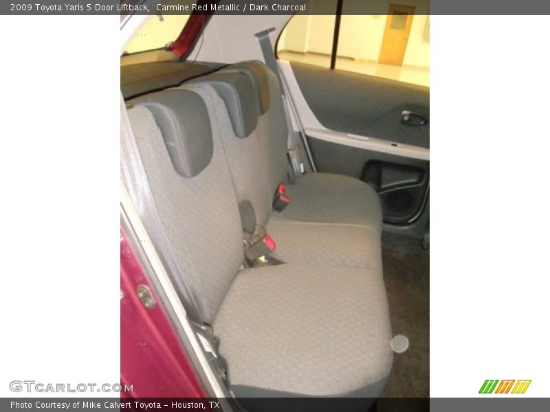 Carmine Red Metallic / Dark Charcoal 2009 Toyota Yaris 5 Door Liftback