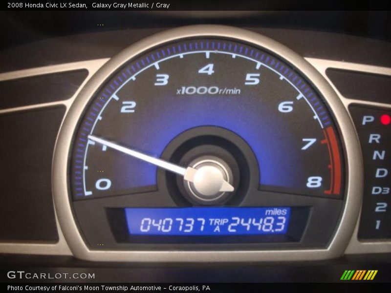 Galaxy Gray Metallic / Gray 2008 Honda Civic LX Sedan