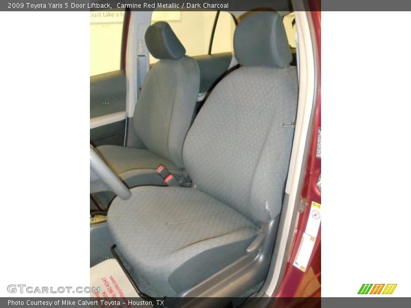 Carmine Red Metallic / Dark Charcoal 2009 Toyota Yaris 5 Door Liftback