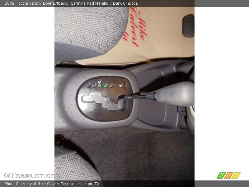 Carmine Red Metallic / Dark Charcoal 2009 Toyota Yaris 5 Door Liftback