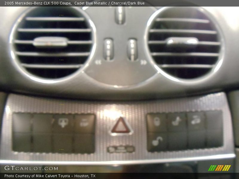 Cadet Blue Metallic / Charcoal/Dark Blue 2005 Mercedes-Benz CLK 500 Coupe