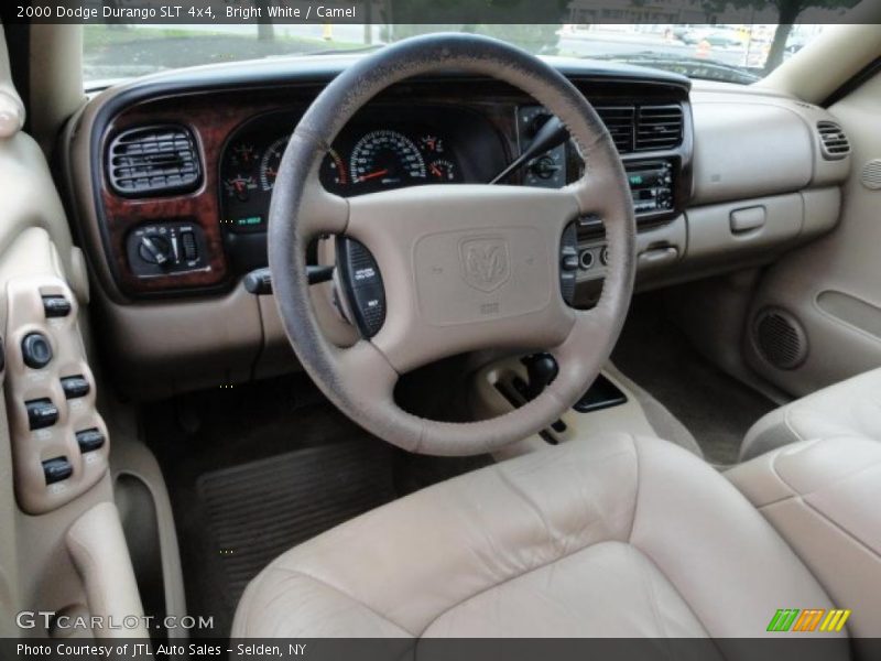 Bright White / Camel 2000 Dodge Durango SLT 4x4