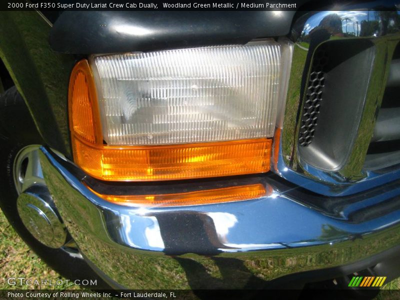 Woodland Green Metallic / Medium Parchment 2000 Ford F350 Super Duty Lariat Crew Cab Dually