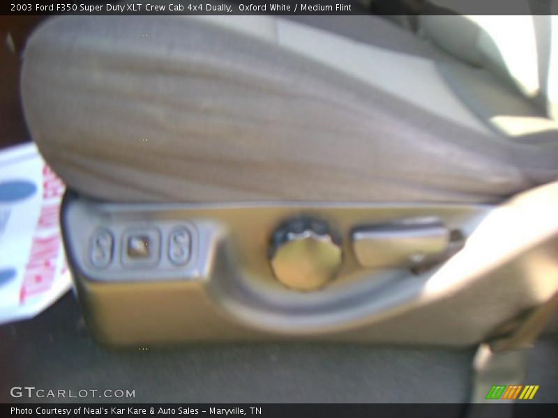 Oxford White / Medium Flint 2003 Ford F350 Super Duty XLT Crew Cab 4x4 Dually