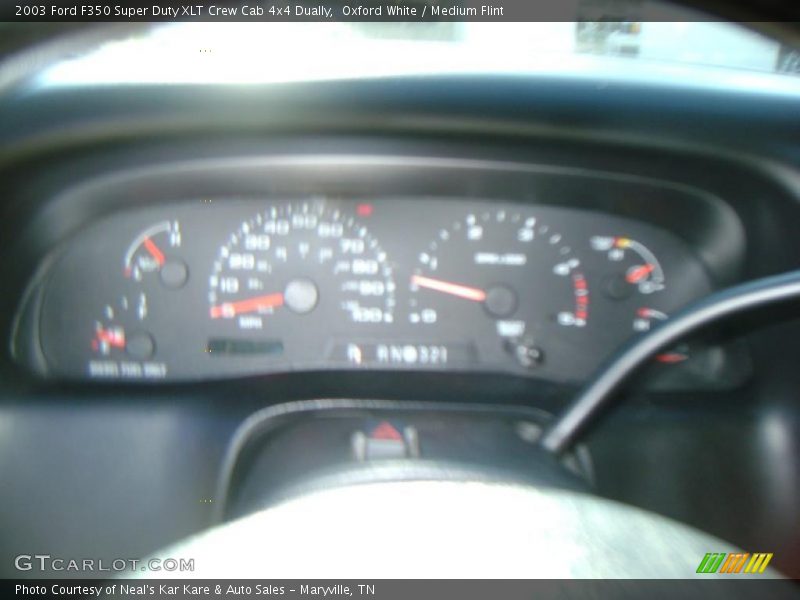 Oxford White / Medium Flint 2003 Ford F350 Super Duty XLT Crew Cab 4x4 Dually
