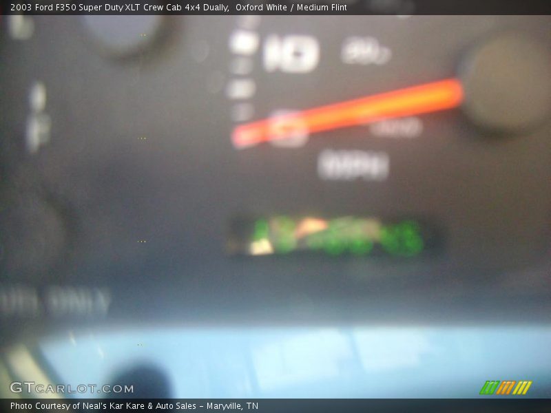 Oxford White / Medium Flint 2003 Ford F350 Super Duty XLT Crew Cab 4x4 Dually