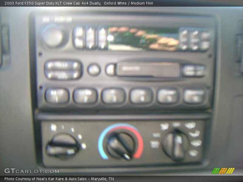 Oxford White / Medium Flint 2003 Ford F350 Super Duty XLT Crew Cab 4x4 Dually