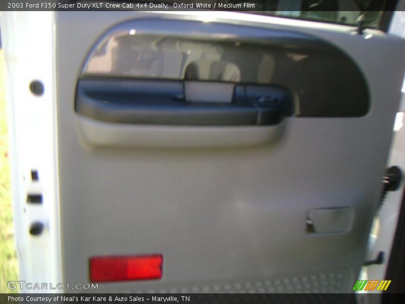 Oxford White / Medium Flint 2003 Ford F350 Super Duty XLT Crew Cab 4x4 Dually