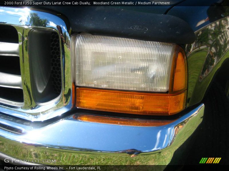 Woodland Green Metallic / Medium Parchment 2000 Ford F350 Super Duty Lariat Crew Cab Dually