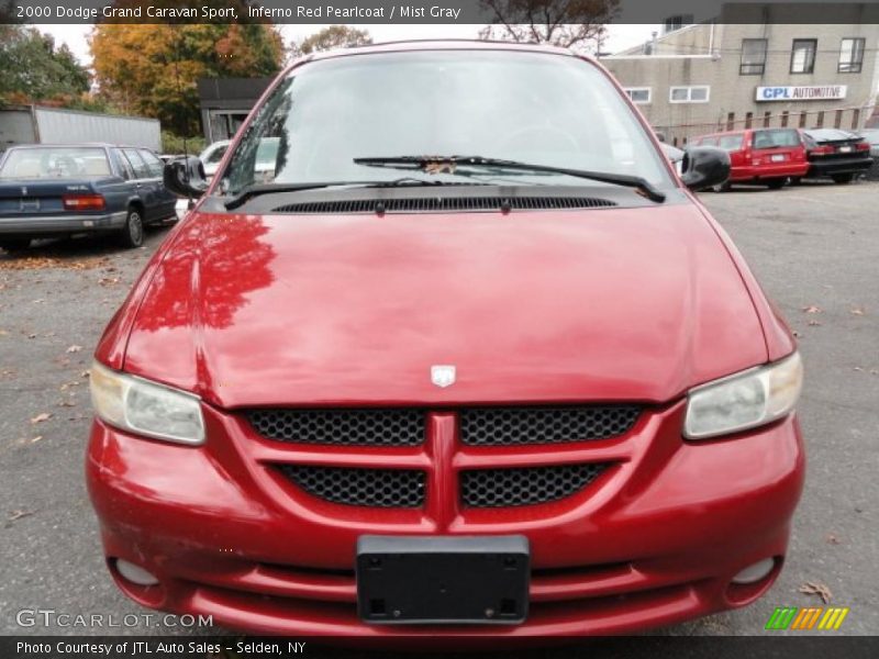 Inferno Red Pearlcoat / Mist Gray 2000 Dodge Grand Caravan Sport