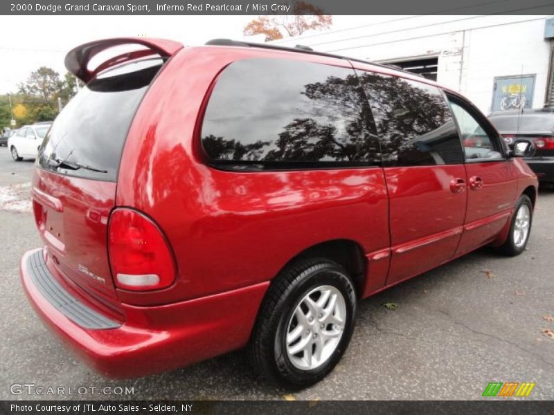 Inferno Red Pearlcoat / Mist Gray 2000 Dodge Grand Caravan Sport