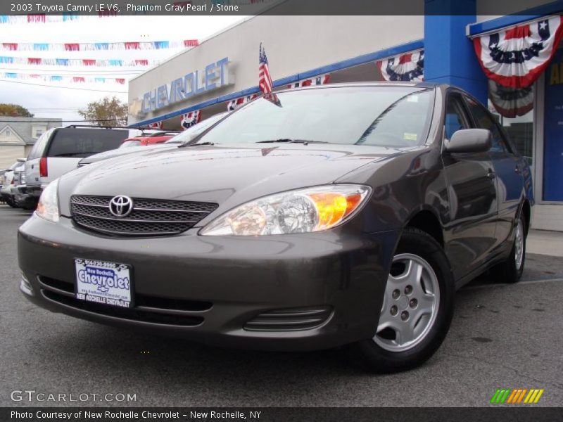 Phantom Gray Pearl / Stone 2003 Toyota Camry LE V6