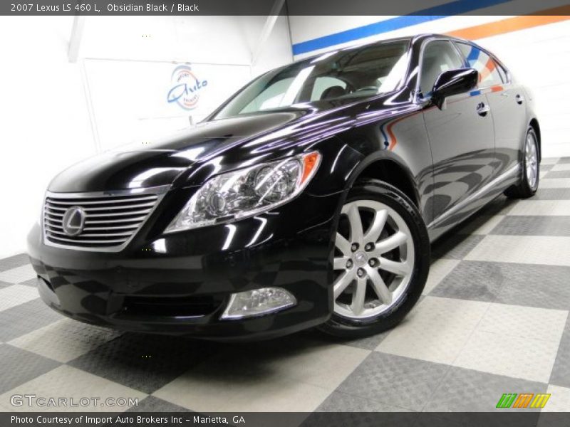 Obsidian Black / Black 2007 Lexus LS 460 L