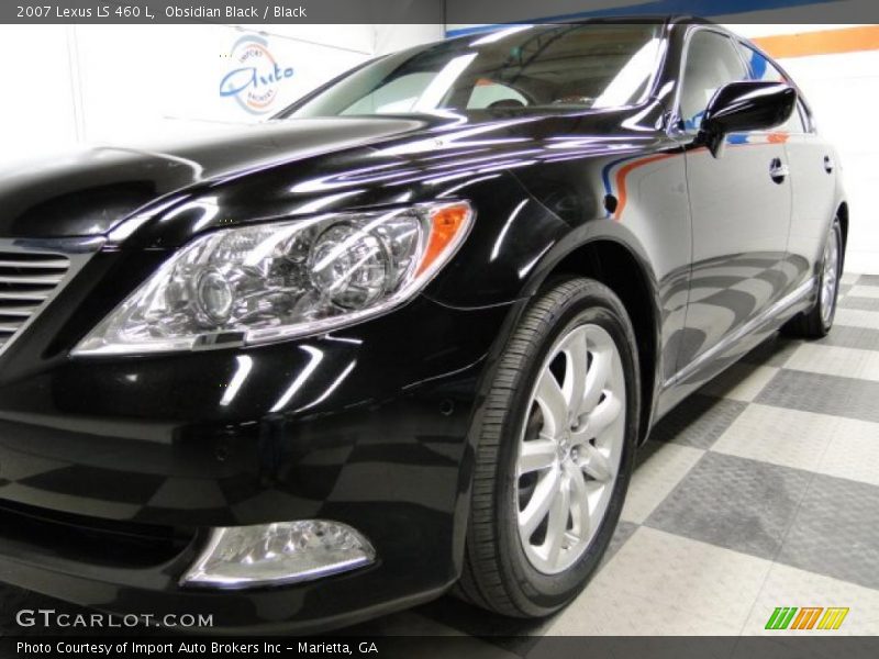 Obsidian Black / Black 2007 Lexus LS 460 L