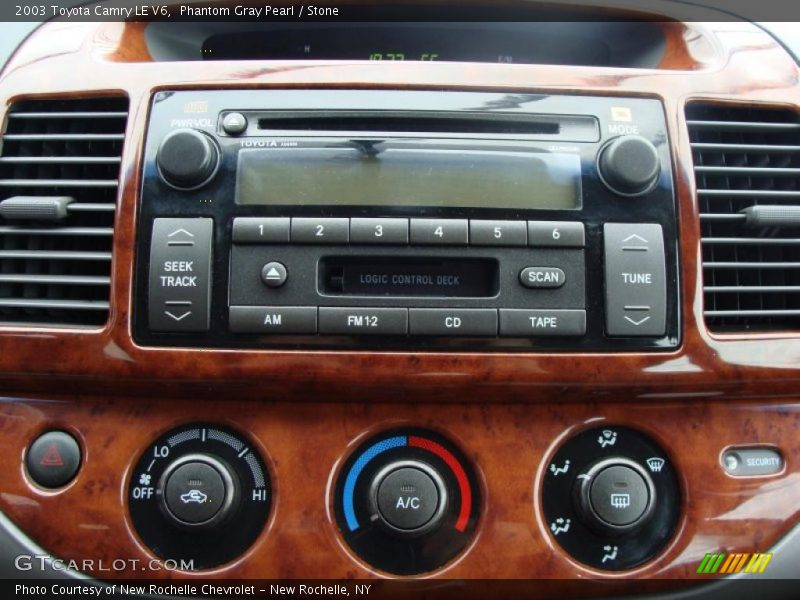 Controls of 2003 Camry LE V6