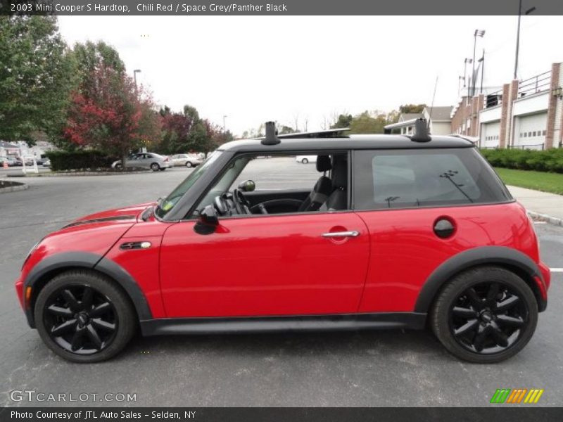 Chili Red / Space Grey/Panther Black 2003 Mini Cooper S Hardtop