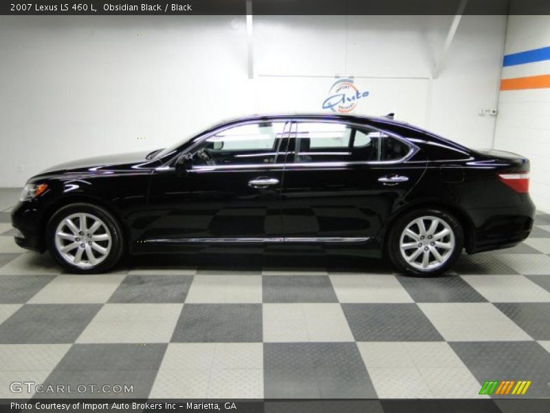 Obsidian Black / Black 2007 Lexus LS 460 L