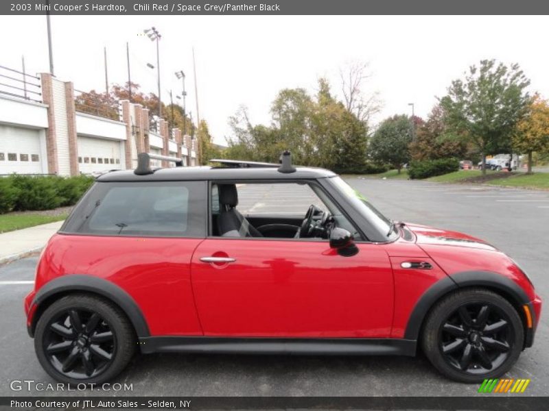 Chili Red / Space Grey/Panther Black 2003 Mini Cooper S Hardtop
