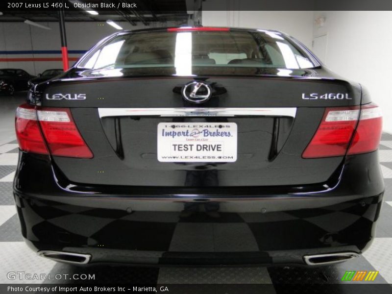 Obsidian Black / Black 2007 Lexus LS 460 L