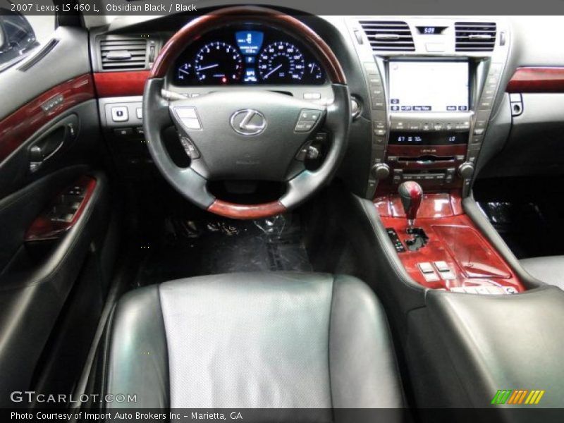Obsidian Black / Black 2007 Lexus LS 460 L