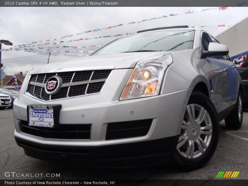 Radiant Silver / Ebony/Titanium 2010 Cadillac SRX 4 V6 AWD