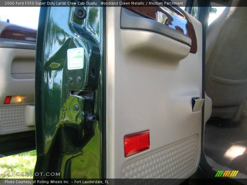 Woodland Green Metallic / Medium Parchment 2000 Ford F350 Super Duty Lariat Crew Cab Dually