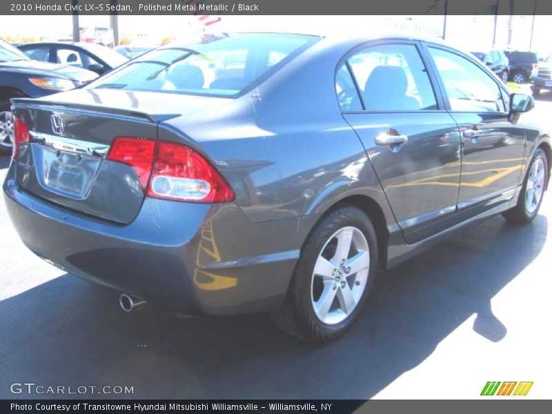 Polished Metal Metallic / Black 2010 Honda Civic LX-S Sedan