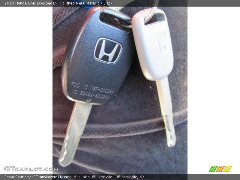 Polished Metal Metallic / Black 2010 Honda Civic LX-S Sedan
