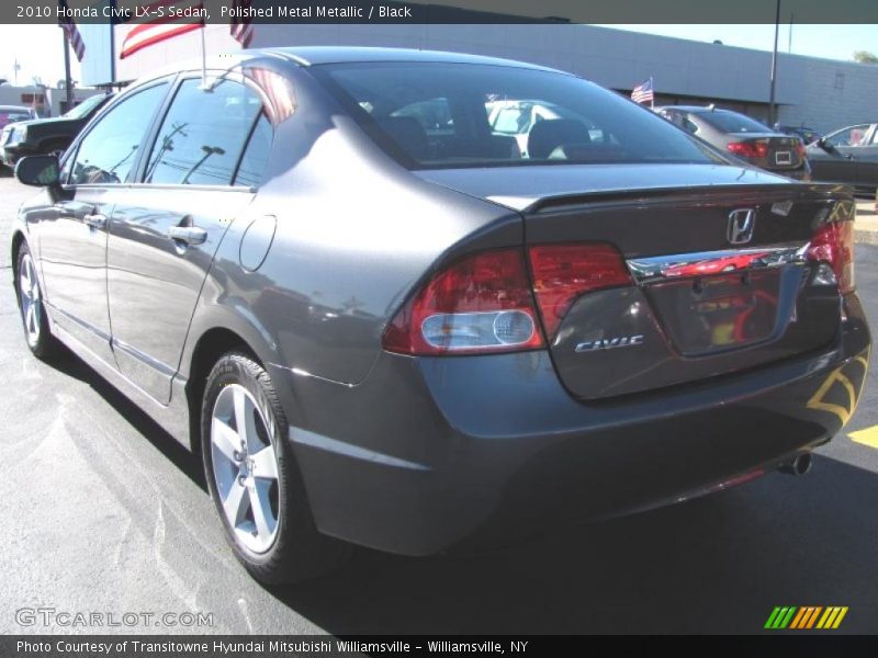Polished Metal Metallic / Black 2010 Honda Civic LX-S Sedan
