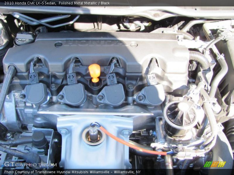 Polished Metal Metallic / Black 2010 Honda Civic LX-S Sedan