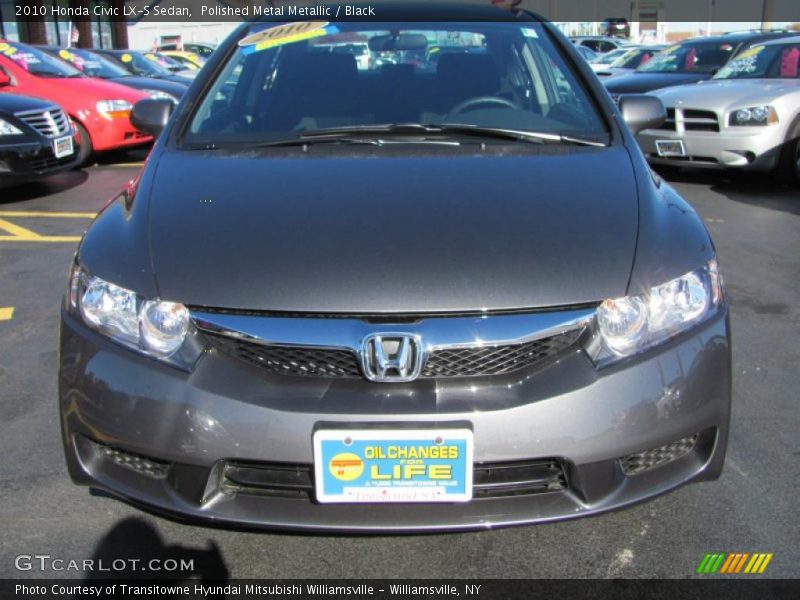 Polished Metal Metallic / Black 2010 Honda Civic LX-S Sedan