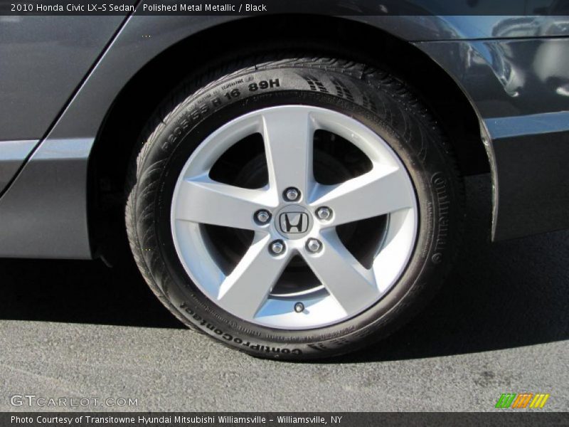 Polished Metal Metallic / Black 2010 Honda Civic LX-S Sedan