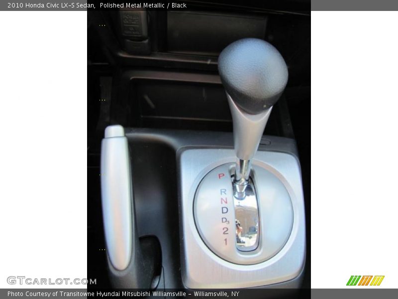 Polished Metal Metallic / Black 2010 Honda Civic LX-S Sedan