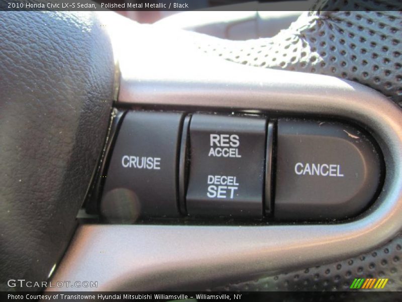 Polished Metal Metallic / Black 2010 Honda Civic LX-S Sedan