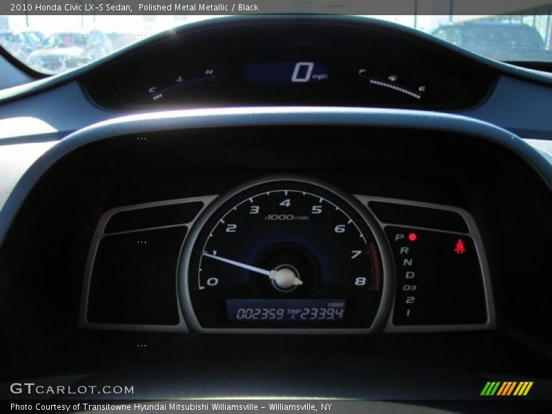 Polished Metal Metallic / Black 2010 Honda Civic LX-S Sedan