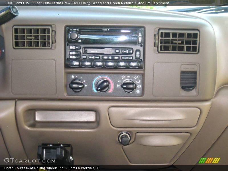 Woodland Green Metallic / Medium Parchment 2000 Ford F350 Super Duty Lariat Crew Cab Dually