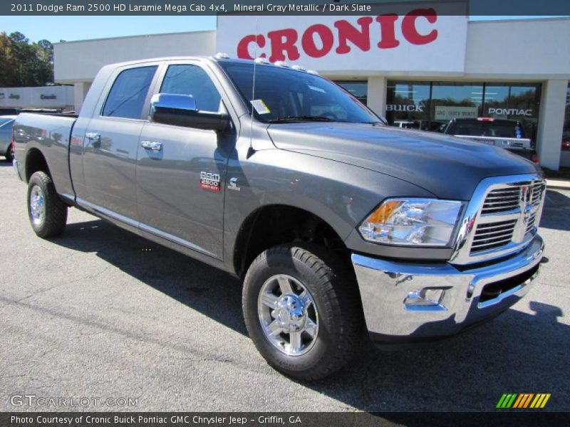 Mineral Gray Metallic / Dark Slate 2011 Dodge Ram 2500 HD Laramie Mega Cab 4x4