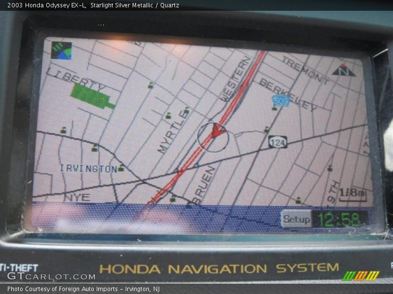 Navigation of 2003 Odyssey EX-L