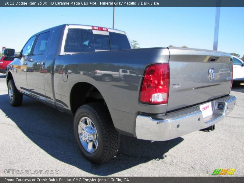Mineral Gray Metallic / Dark Slate 2011 Dodge Ram 2500 HD Laramie Mega Cab 4x4
