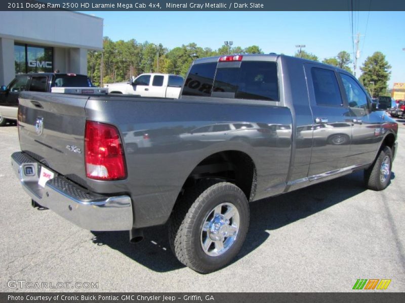 Mineral Gray Metallic / Dark Slate 2011 Dodge Ram 2500 HD Laramie Mega Cab 4x4