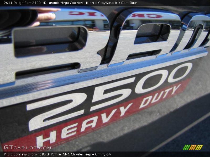 Mineral Gray Metallic / Dark Slate 2011 Dodge Ram 2500 HD Laramie Mega Cab 4x4