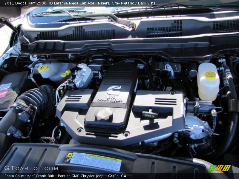  2011 Ram 2500 HD Laramie Mega Cab 4x4 Engine - 6.7 Liter OHV 24-Valve Cummins VGT Turbo-Diesel Inline 6 Cylinder