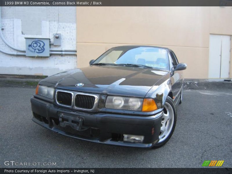 Cosmos Black Metallic / Black 1999 BMW M3 Convertible