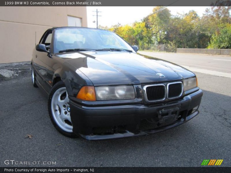 Cosmos Black Metallic / Black 1999 BMW M3 Convertible