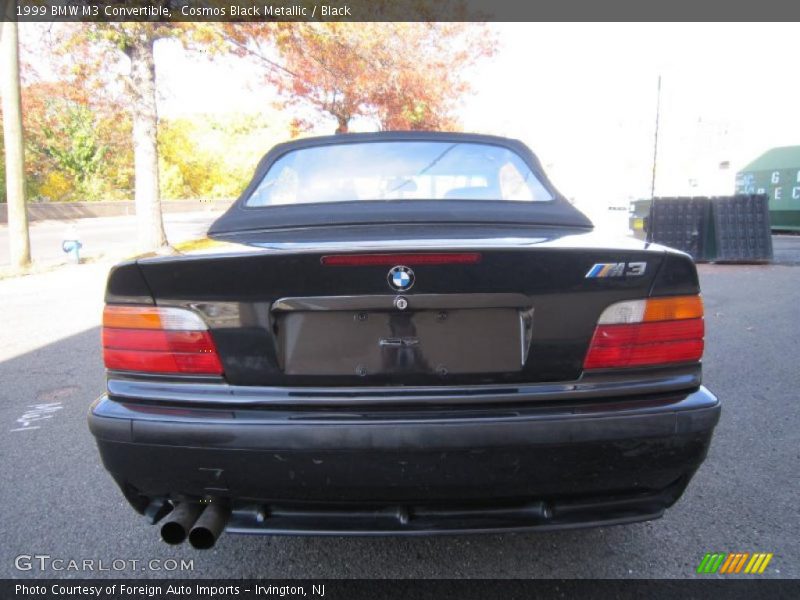 Cosmos Black Metallic / Black 1999 BMW M3 Convertible