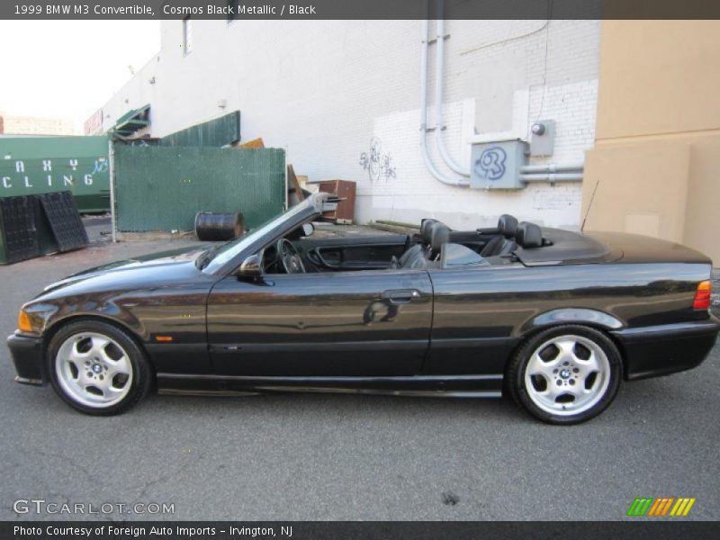 Cosmos Black Metallic / Black 1999 BMW M3 Convertible